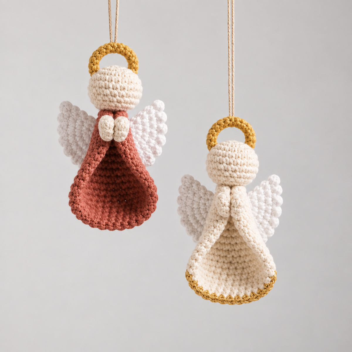 Christmas Angel Ornament Crochet Pattern PDF | Amigurumi Angel Pattern | Christmas Tree Decoration | Beginner Friendly Holiday Crochet