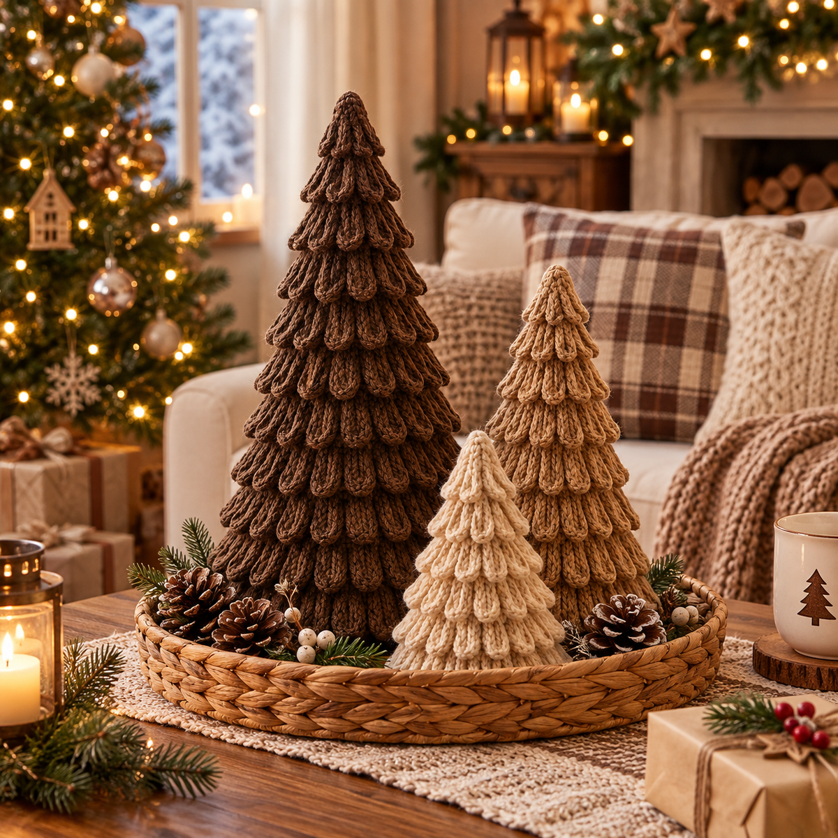 Crochet Loopy Christmas Tree Pattern PDF | Loop Stitch Christmas Tree | Holiday Table Decor | Crochet Xmas Tree Ornament | Winter Home Decor