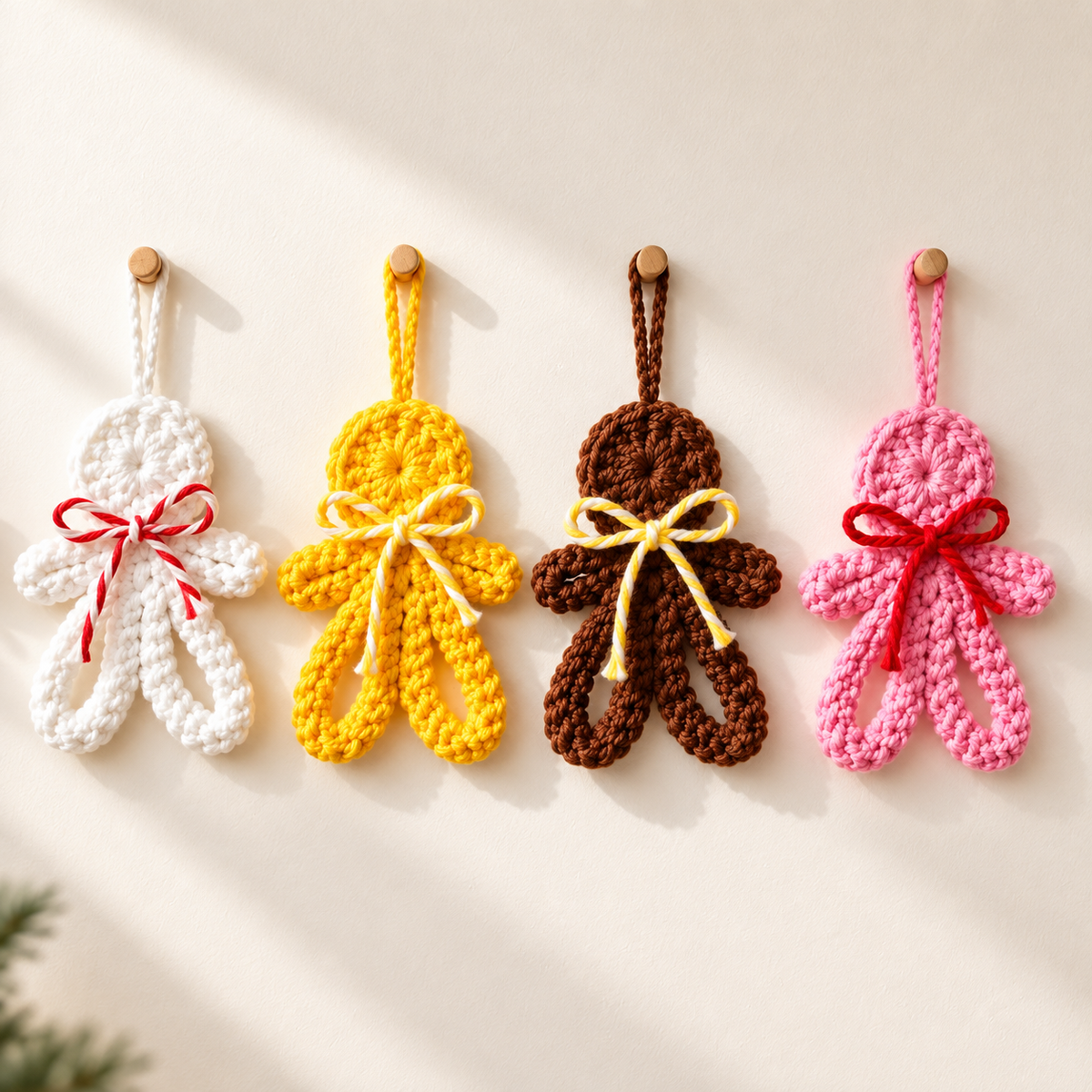 Mini Gingerbread Man Crochet Pattern PDF | Christmas Ornament Crochet Pattern | Holiday Tree Decoration | Beginner Friendly