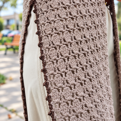 Side Slit Lightweight Cardigan Crochet Pattern PDF | Long Crochet Cardigan Pattern | Women's Lace Sweater | XS–XXL | Easy Crochet Clothing Pattern