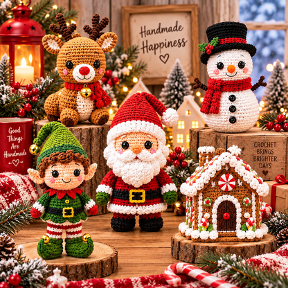540+ Christmas Crochet Patterns Bundle PDF, Christmas Amigurumi Patterns, Santa Snowman Reindeer, Holiday Ornaments & Decor, Instant Download
