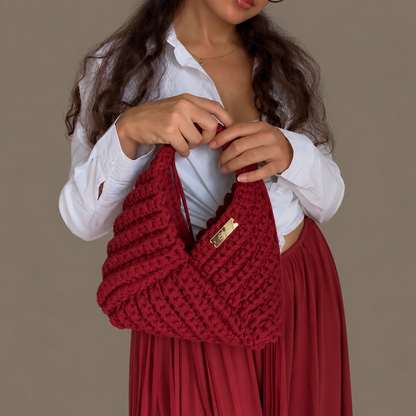 Tamarin 3 in 1 Crochet Bag Pattern PDF + Video Tutorial, Fringe Hobo Bag, Boho Shoulder Bag Crochet Pattern, 4 Languages