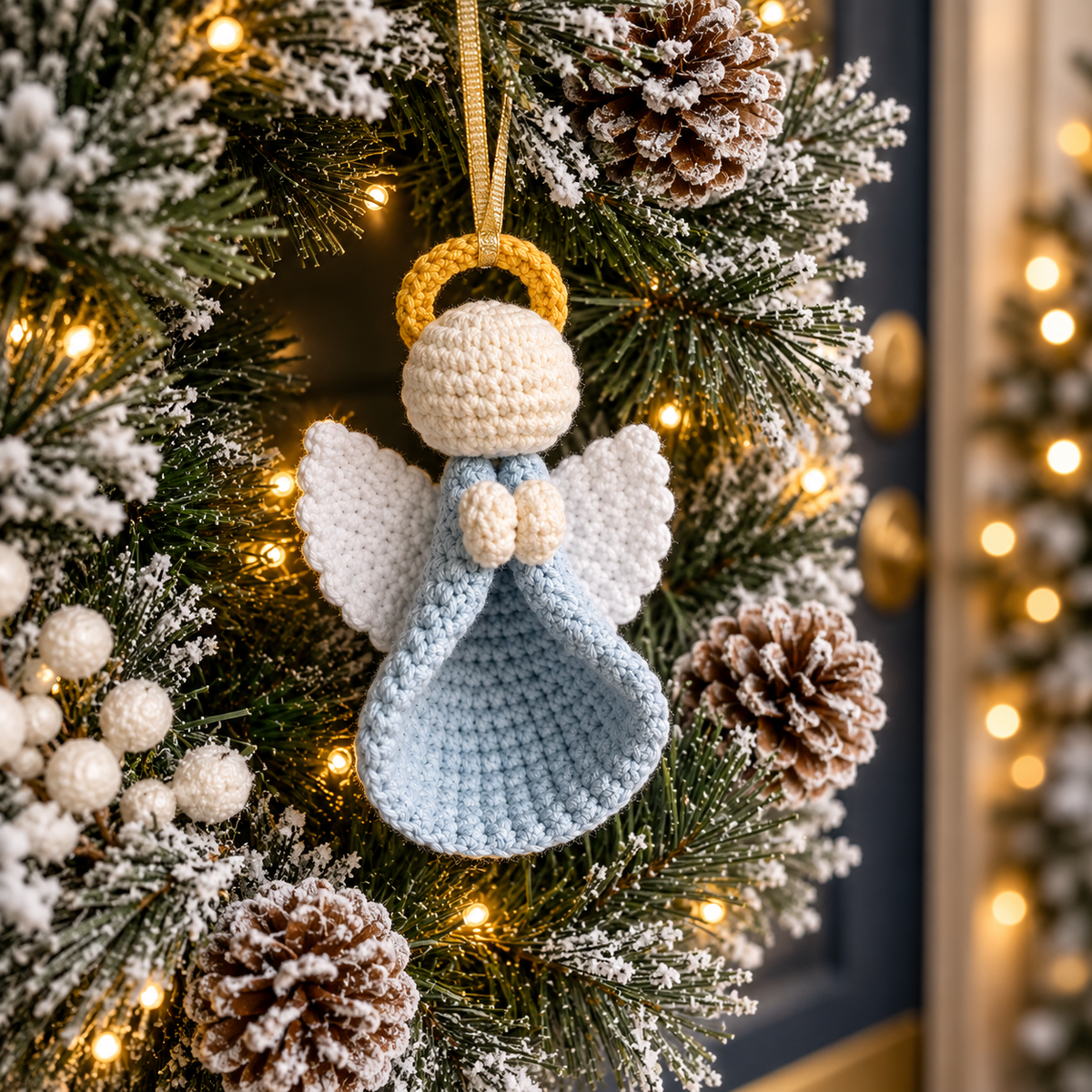 Christmas Angel Ornament Crochet Pattern PDF | Amigurumi Angel Pattern | Christmas Tree Decoration | Beginner Friendly Holiday Crochet