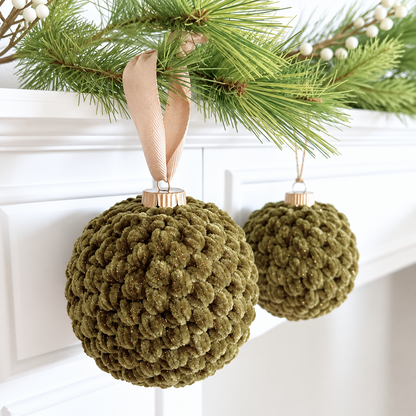 Crochet Christmas Ball Ornament Pattern PDF + Video Tutorial | Crochet Bauble Pattern | Christmas Tree Decoration | Easy Holiday Crochet