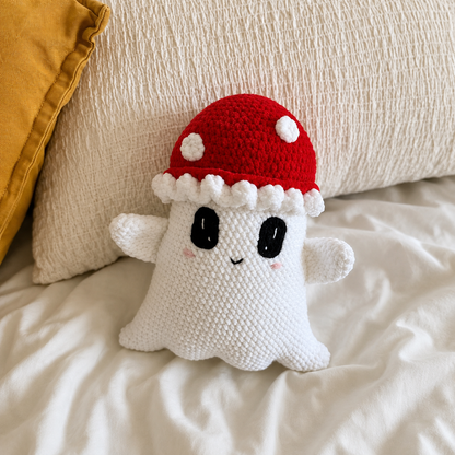 3-in-1 Little Boo Ghost Crochet Pattern PDF, Cute Halloween Amigurumi Ghosts | Pumpkin Mushroom & Bow Plush |Spooky Crochet Pattern