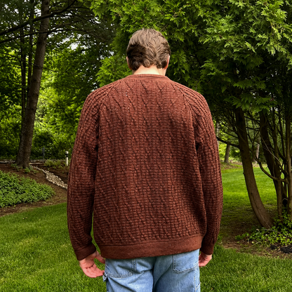 Unisex Twisting Trails Crochet Sweater Pattern PDF | Textured Cable Pullover, Raglan Crochet Jumper | Men & Women Sweater Digital Pattern