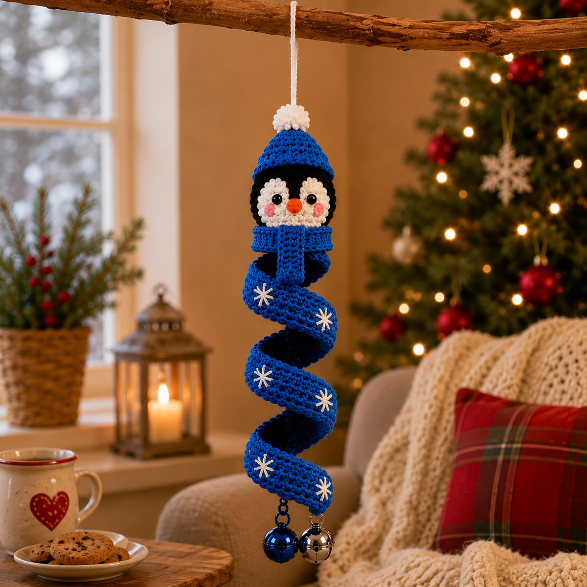 10 in 1 Christmas Crochet Spiral Pattern Bundle PDF | Santa Snowman Reindeer Penguin Elf Gnome | Christmas Ornament Crochet Pattern