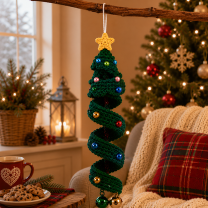 10 in 1 Christmas Crochet Spiral Pattern Bundle PDF | Santa Snowman Reindeer Penguin Elf Gnome | Christmas Ornament Crochet Pattern