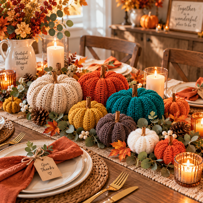 Easy Crochet Pumpkin Pattern PDF + Video Tutorial | Beginner Friendly Fall Crochet Pattern | Thanksgiving Decor | Autumn Pumpkin Pattern