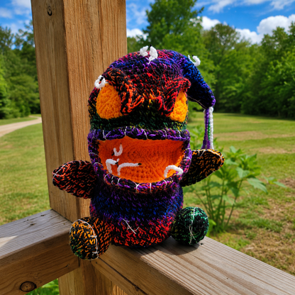 Mr Maggot Mouth Crochet Pattern PDF | Creepy Monster Stash Jar Amigurumi | Halloween Crochet Plush | Spooky Storage Monster Digital Pattern