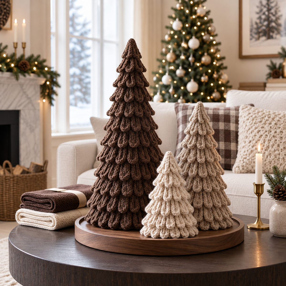 Crochet Loopy Christmas Tree Pattern PDF | Loop Stitch Christmas Tree | Holiday Table Decor | Crochet Xmas Tree Ornament |  Winter Home Decor