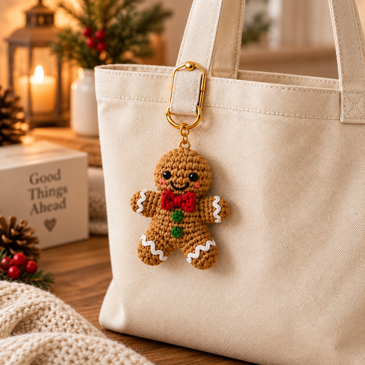 15-in-1 Christmas Keychain Crochet Pattern Bundle | Mini Amigurumi Patterns | Christmas Ornament Crochet | Holiday Bag Charms | PDF