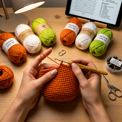 4-in-1 Halloween Crochet Treat Bag Pattern PDF | Pumpkin Ghost Frankenstein Scarecrow Candy Bags | Drawstring Trick or Treat Crochet Pattern