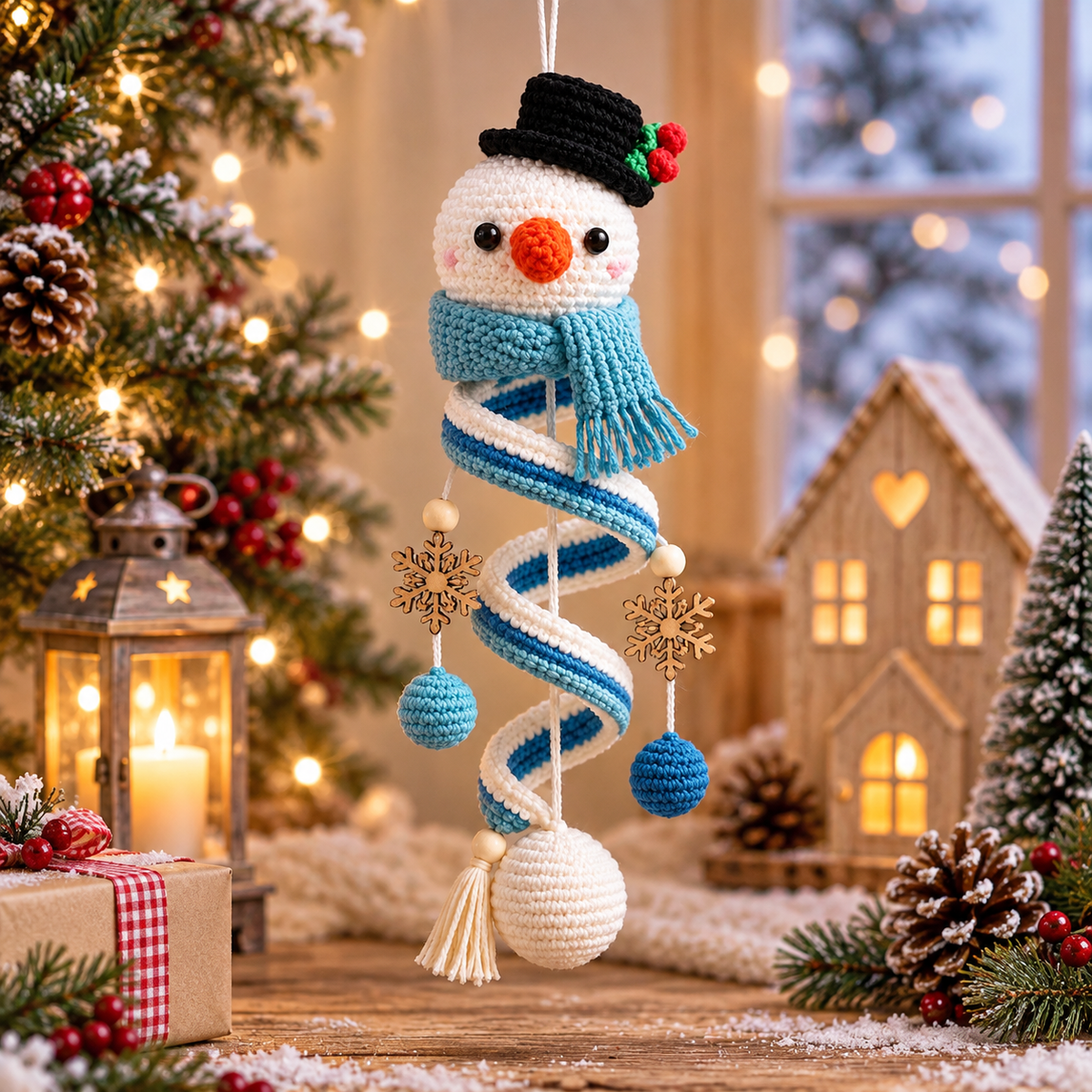 10+ Christmas Spiral Crochet Pattern Bundle PDF | Amigurumi Christmas Ornaments | Holiday Hanging Decor | Xmas Crochet Patterns | Instant Download