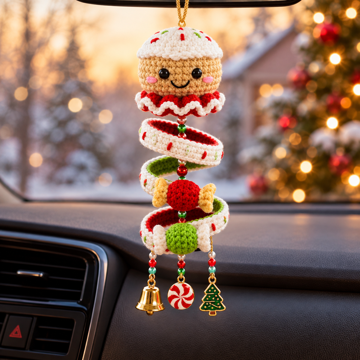 10+ Christmas Spiral Crochet Pattern Bundle PDF | Amigurumi Christmas Ornaments | Holiday Hanging Decor | Xmas Crochet Patterns | Instant Download