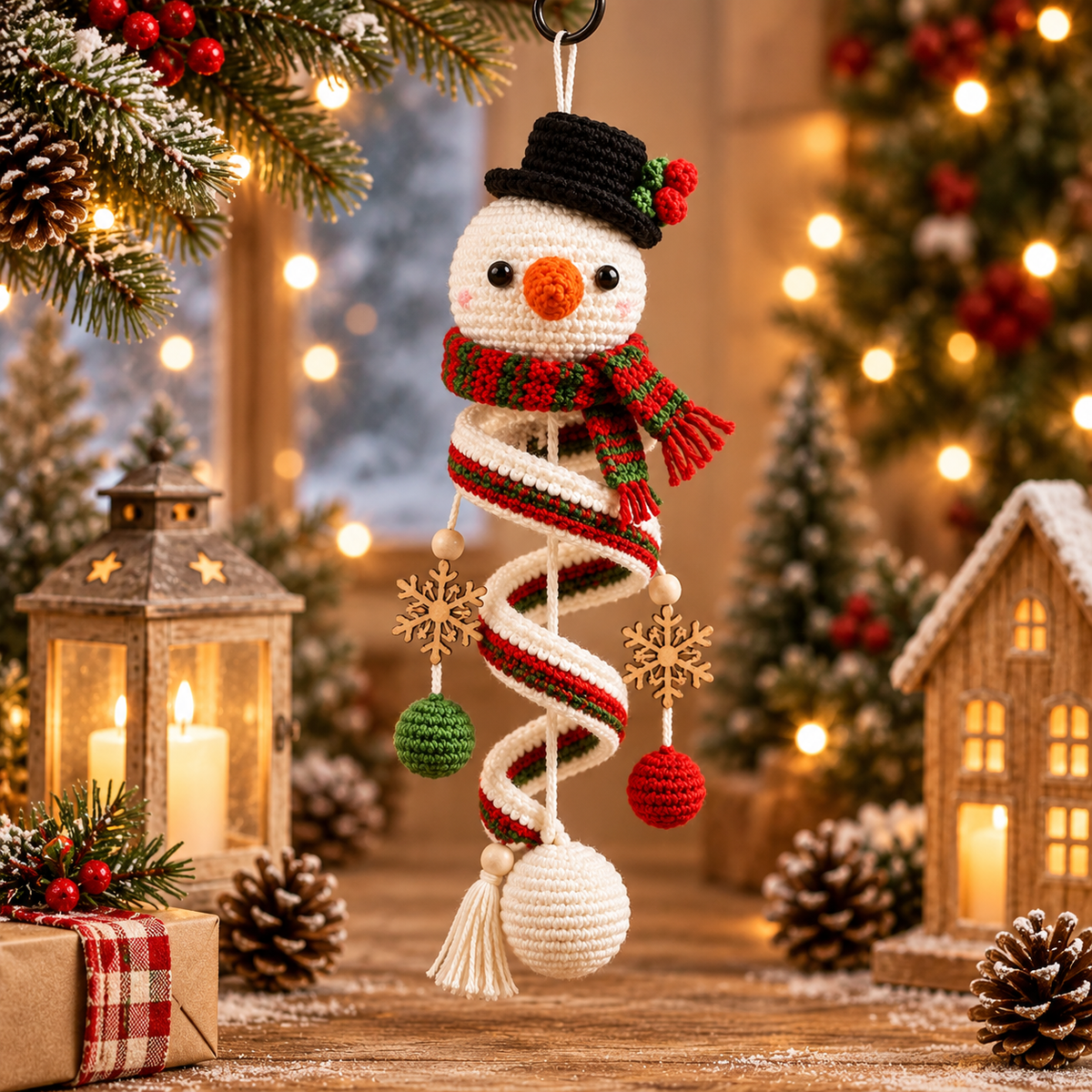 10+ Christmas Spiral Crochet Pattern Bundle PDF | Amigurumi Christmas Ornaments | Holiday Hanging Decor | Xmas Crochet Patterns | Instant Download