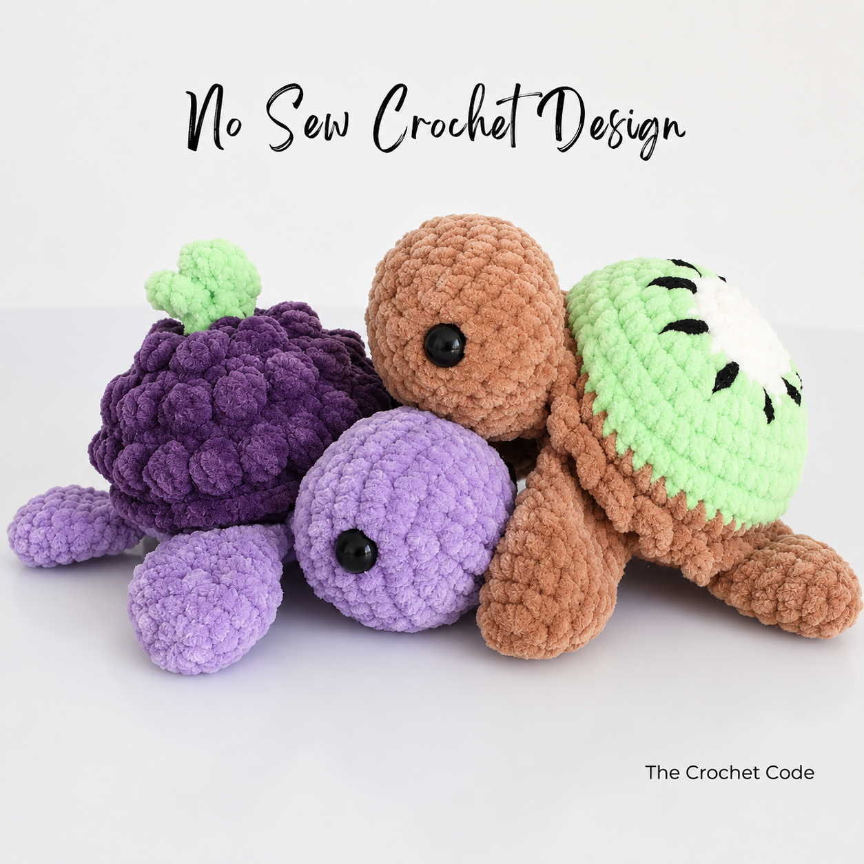 13-in-1 Turtle Crochet Pattern Bundle PDF – No-Sew Cute Fruit Turtles Amigurumi | Digital Download with Step-by-Step Video Tutorial
