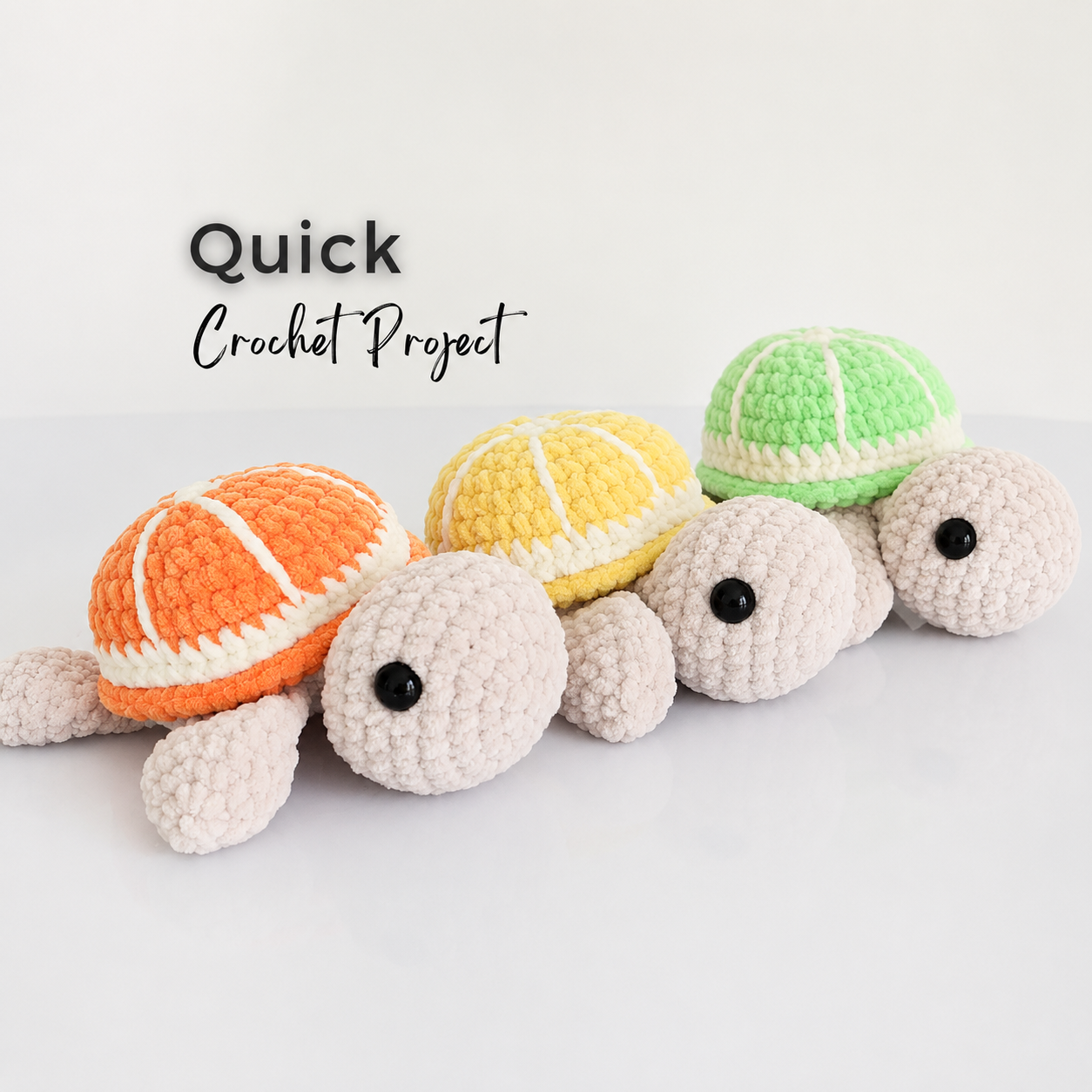 13-in-1 Turtle Crochet Pattern Bundle PDF – No-Sew Cute Fruit Turtles Amigurumi | Digital Download with Step-by-Step Video Tutorial
