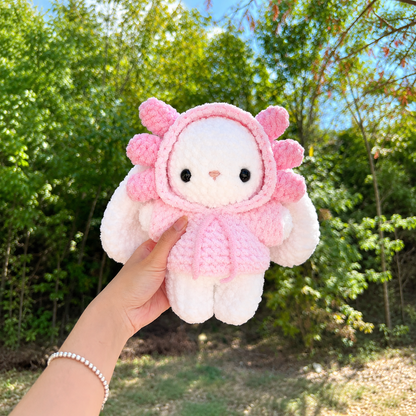 10-in-1 Baby Bunny Crochet Pattern Bundle PDF – Cute Bunny with Interchangeable Outfits | Digital Download with Step-by-Step Video Tutorial