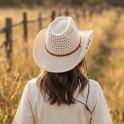Crochet Cowboy Hat Pattern, Western Sun Hat Tutorial (PDF Download)