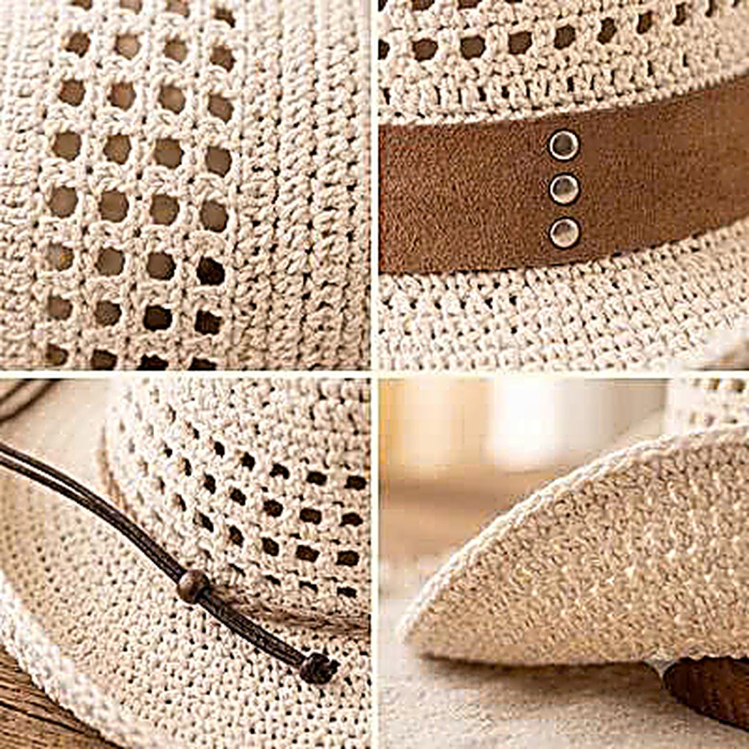 Crochet Cowboy Hat Pattern, Western Sun Hat Tutorial (PDF Download)