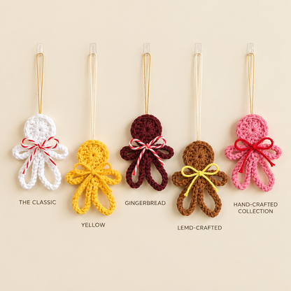 Mini Gingerbread Man Crochet Pattern PDF | Christmas Ornament Crochet Pattern | Holiday Tree Decoration | Beginner Friendly