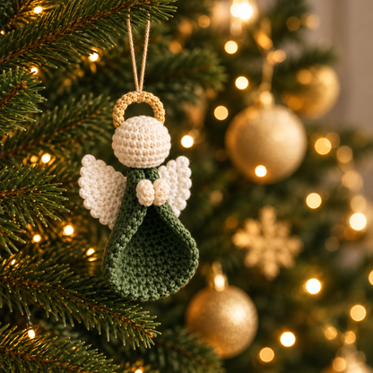 Christmas Angel Ornament Crochet Pattern PDF | Amigurumi Angel Pattern | Christmas Tree Decoration | Beginner Friendly Holiday Crochet