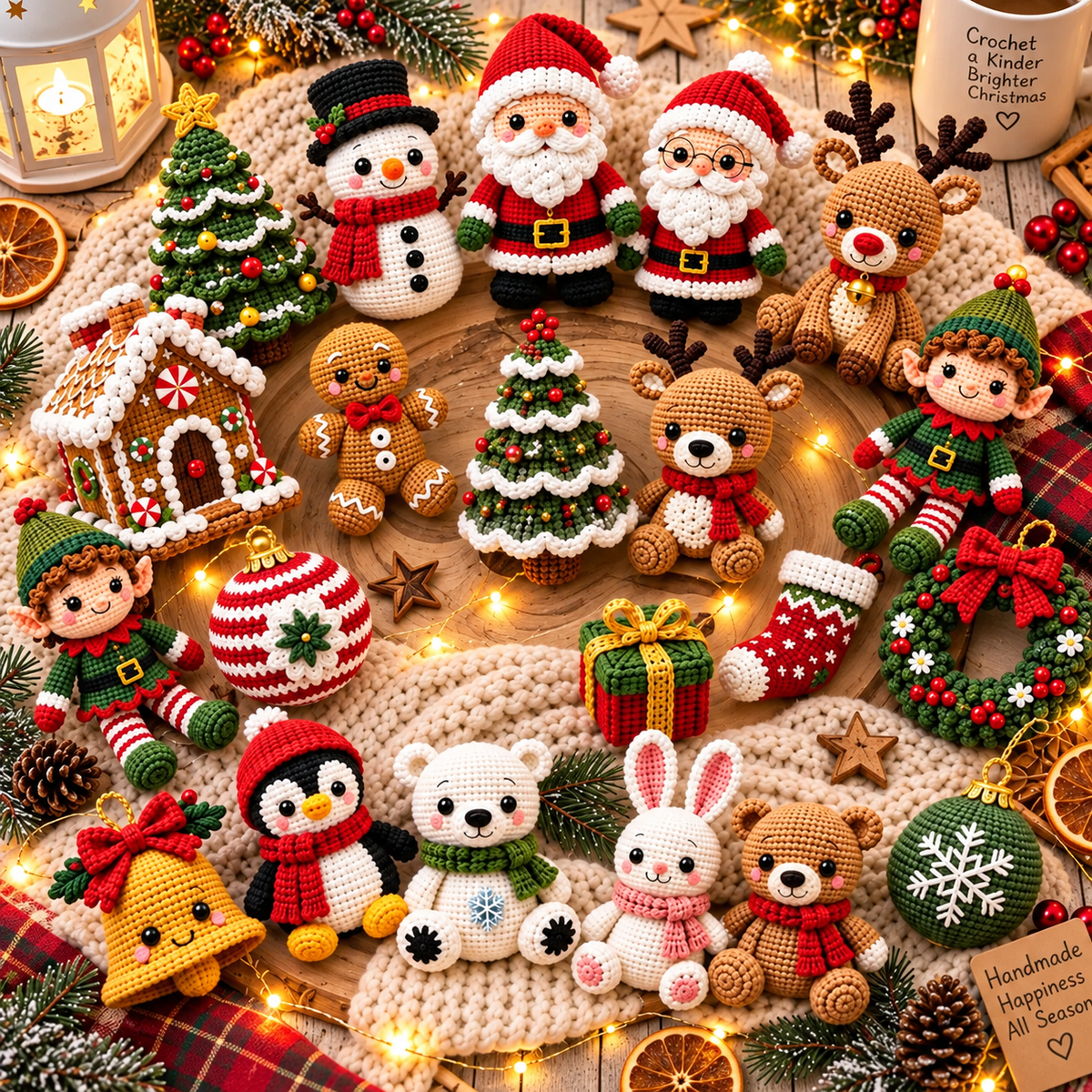 540+ Christmas Crochet Patterns Bundle PDF, Christmas Amigurumi Patterns, Santa Snowman Reindeer, Holiday Ornaments & Decor, Instant Download
