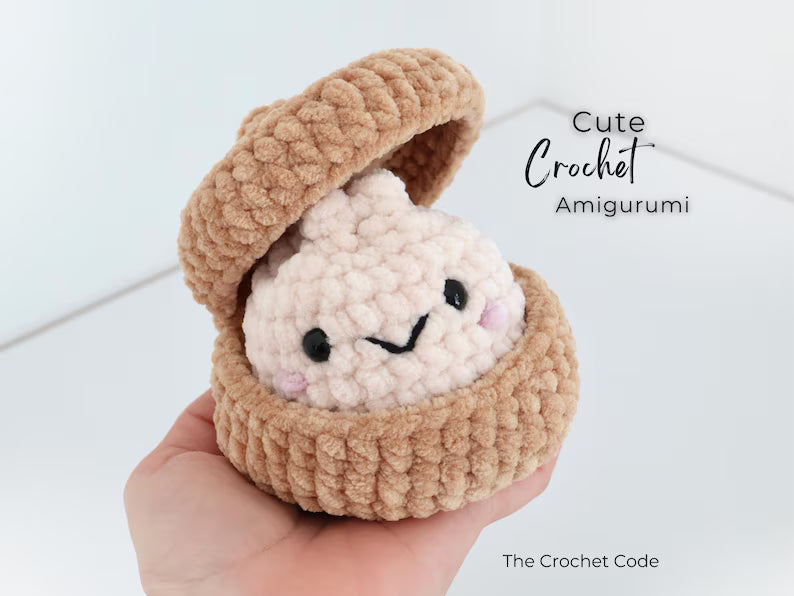 2-in-1 Dumpling & Bao Bun Crochet Pattern PDF – No-Sew Kawaii Amigurumi with Steamer Basket | Digital Download with Step-by-Step Video Tutorial