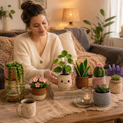 12-in-1 Crochet Plant Patterns Bundle PDF – Amigurumi Houseplants, Succulents & Cactus | Digital Download with Step-by-Step Video Tutorial