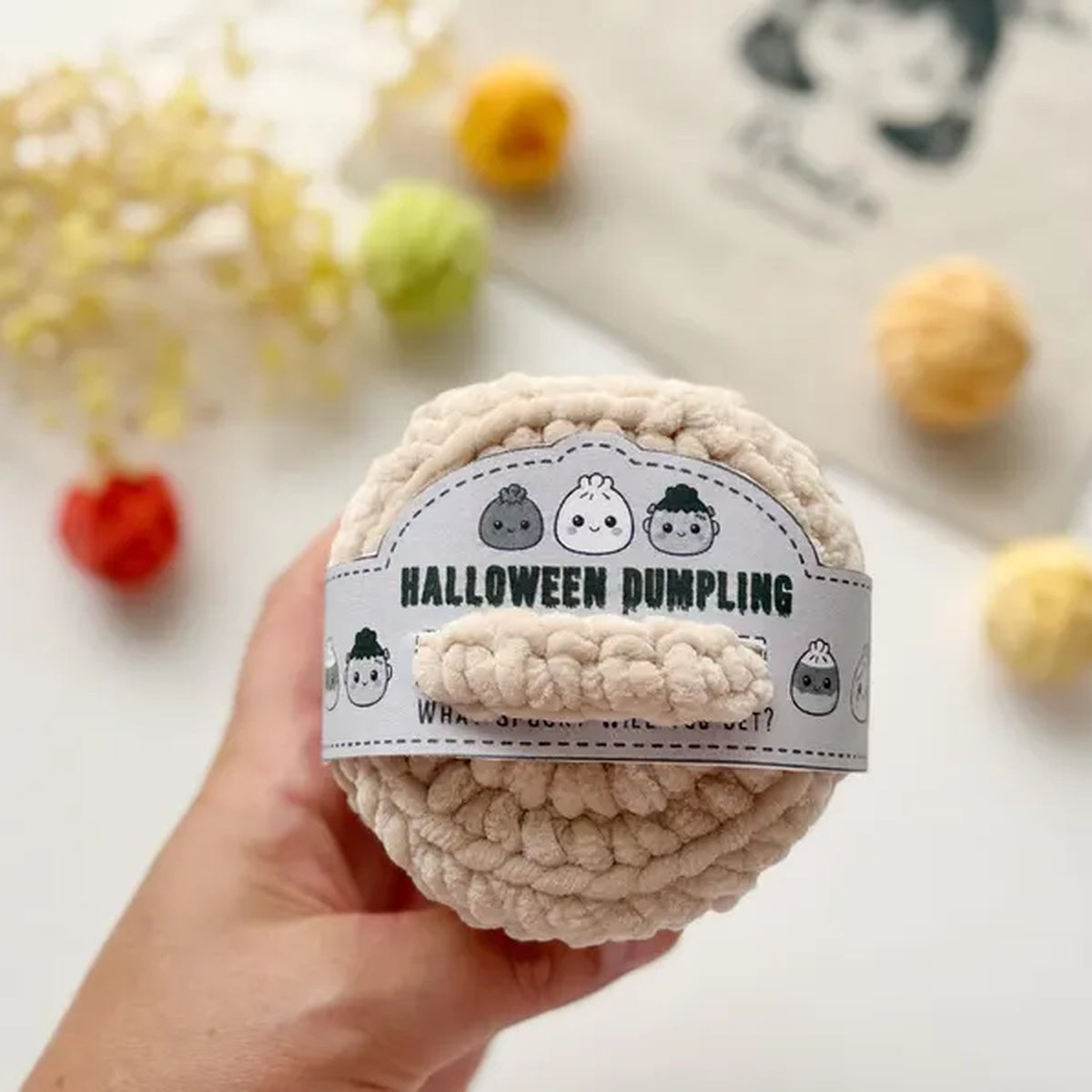 9 in 1 Halloween Dumpling Crochet Pattern PDF, No Sew Spooky Amigurumi Plushies, Cute Halloween Keychain Pattern, Instant Download