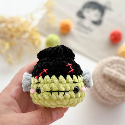 9 in 1 Halloween Dumpling Crochet Pattern PDF, No Sew Spooky Amigurumi Plushies, Cute Halloween Keychain Pattern, Instant Download