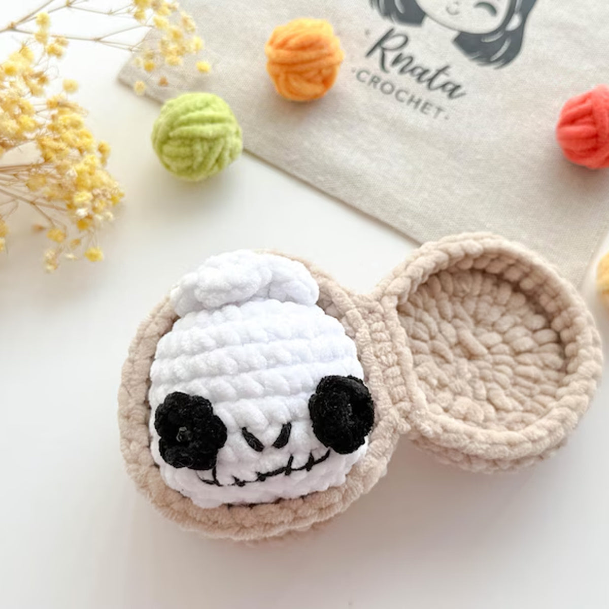 9 in 1 Halloween Dumpling Crochet Pattern PDF, No Sew Spooky Amigurumi Plushies, Cute Halloween Keychain Pattern, Instant Download