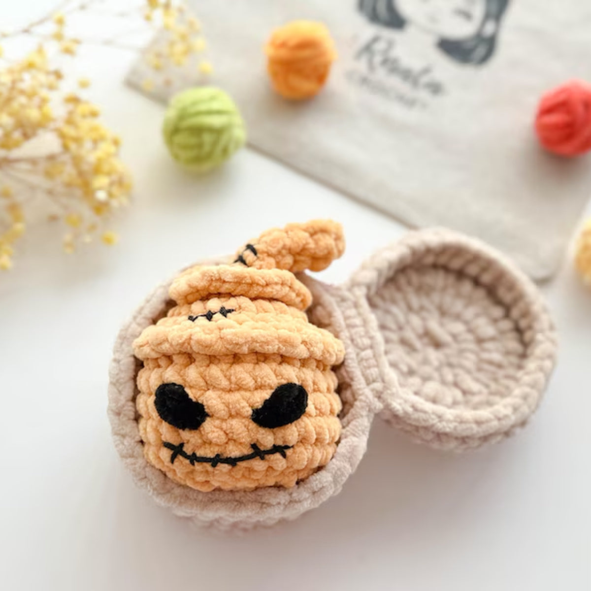 9 in 1 Halloween Dumpling Crochet Pattern PDF, No Sew Spooky Amigurumi Plushies, Cute Halloween Keychain Pattern, Instant Download