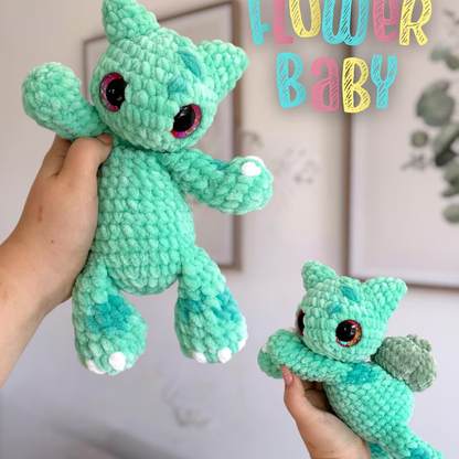 6 in 1 Monster Huggies Crochet Pattern PDF, Low Sew Pocket Pal Amigurumi, Cute Mini Creature Plushies, Digital Download