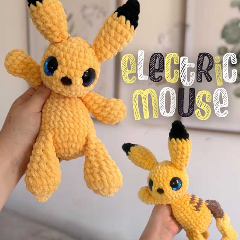 6 in 1 Monster Huggies Crochet Pattern PDF, Low Sew Pocket Pal Amigurumi, Cute Mini Creature Plushies, Digital Download