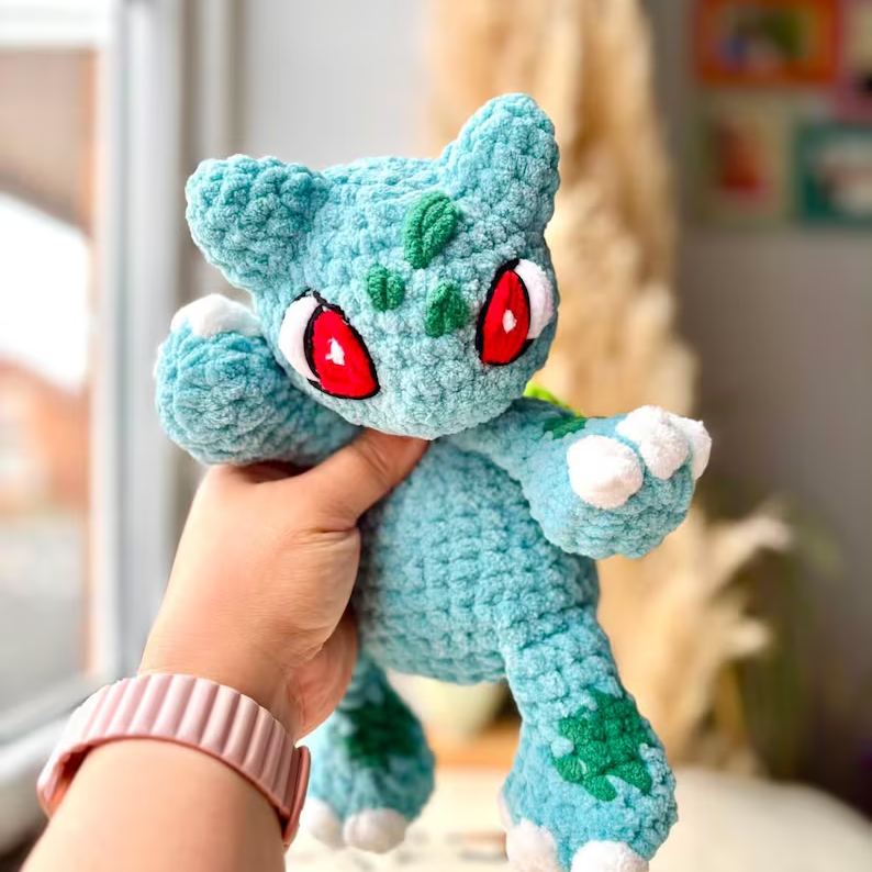 6 in 1 Monster Huggies Crochet Pattern PDF, Low Sew Pocket Pal Amigurumi, Cute Mini Creature Plushies, Digital Download
