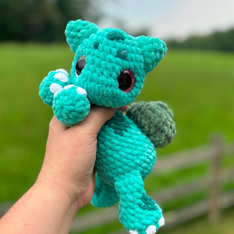 6 in 1 Monster Huggies Crochet Pattern PDF, Low Sew Pocket Pal Amigurumi, Cute Mini Creature Plushies, Digital Download